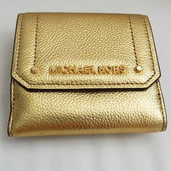 michael kors gold card holder